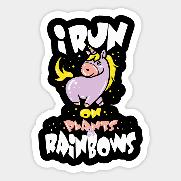 Funny Vegan Shirts I diet veggies unicorn gift Sticker by biNutz
